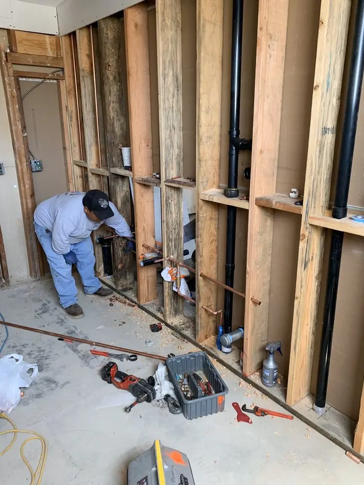 Commercial rough-in plumbing for Water Heater Replacement in Brantwood Manor